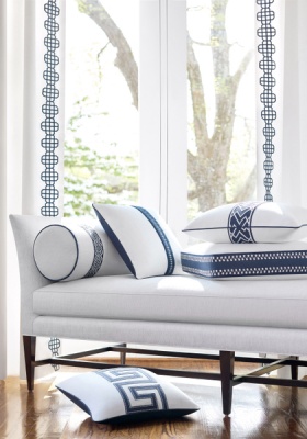 Thibaut Pom Pom Tape in Navy